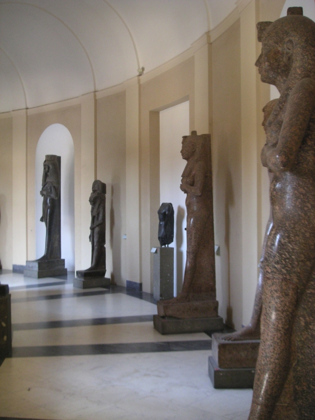 Una sala del Museo Gregoriano Egizio nei Musei Vaticani a Roma