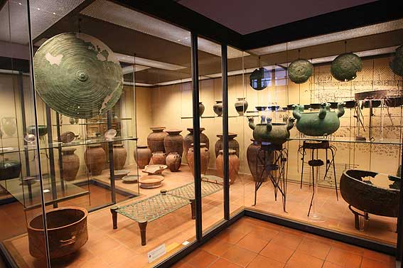 Sala della Tomba Regolini-Galassi nel Museo Gregoriano Etrusco nei Musei Vaticani a Roma